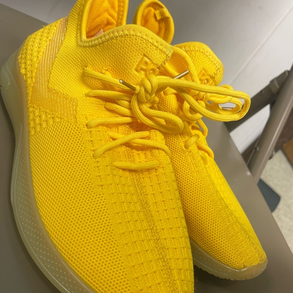 Pony Yellow Sock Shoe with laces